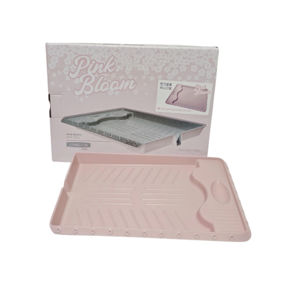 휴대용 가스버너 미니 캠핑버너 핑크 썬터치 브루스타 고기불판 2종세트