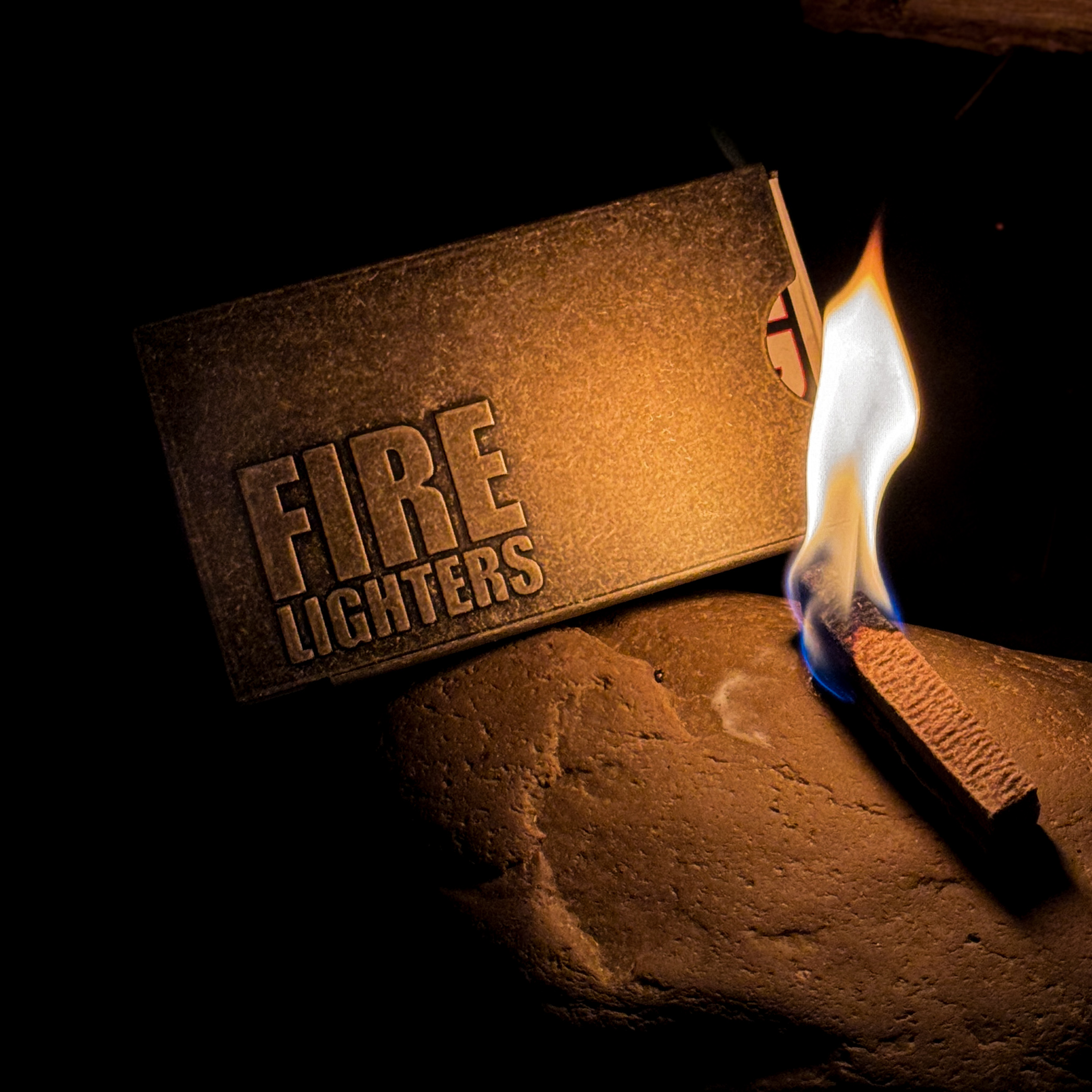 파이어라이터스 착화제 20개입 케이스 세트 캠핑 성냥 불쏘시개 장작 숯 점화제