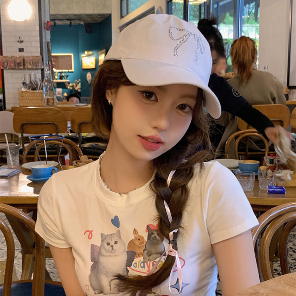 리몬 모자 여자 볼캡 연예인 소두 깊이 깊은 얼굴작아보이는 화이트 핑크 블랙 아이보리 - 상세 이미지 2