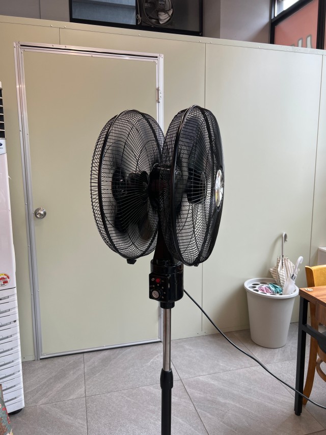360도회전 더블헤드선풍기 매장용 식당주방선풍기 영업용 공장용 헬스장대형선풍기 - 상세 이미지 4