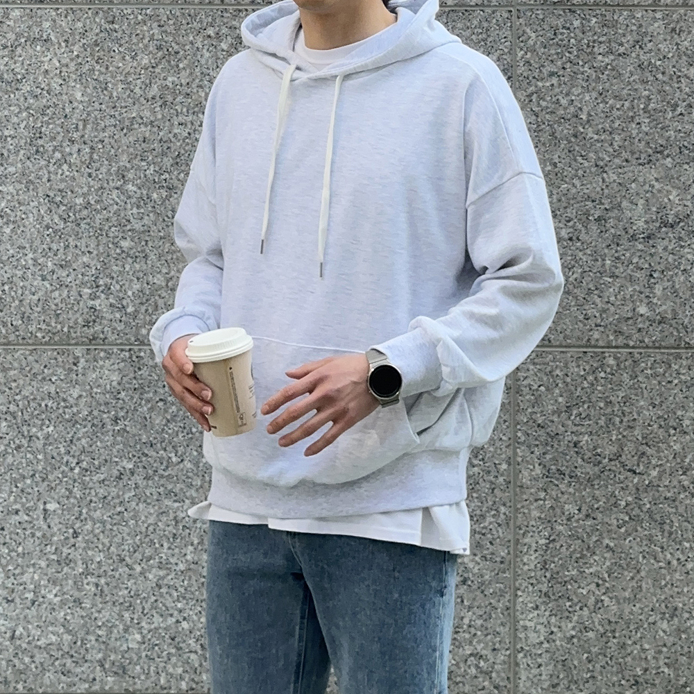 남자후드티 빅사이즈 오버핏 모자큰 커플 후드 맨투맨