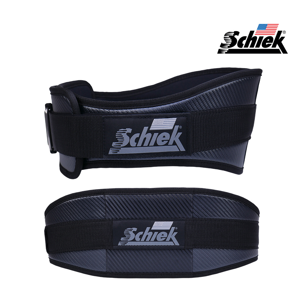 SCHIEK CF3006 블랙 카본 헬스 벨트 리프팅 복압 크로스핏 웨이트 운동 시크 쉬크 - 메인 이미지