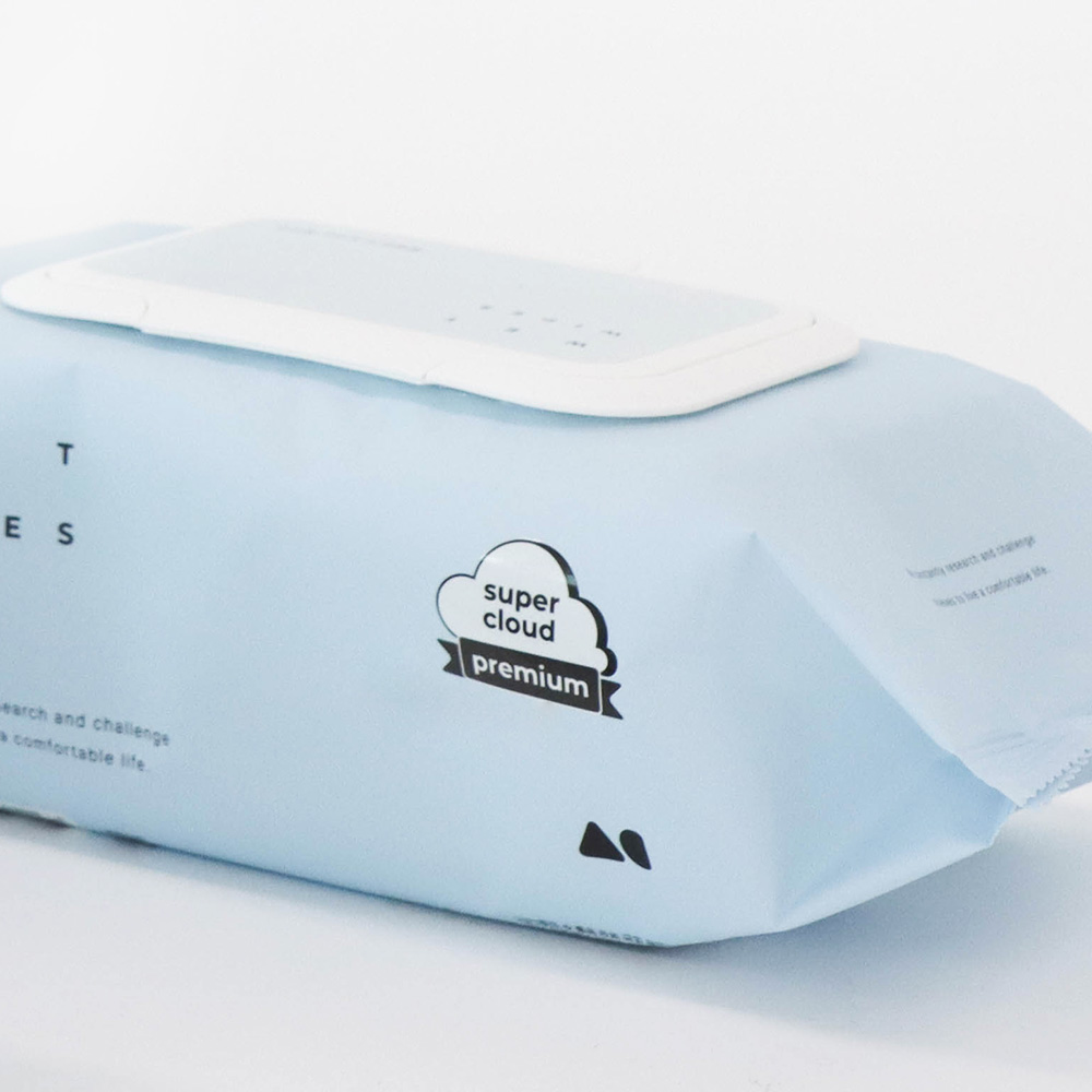 올챌린지 고평량 보이는 물티슈 프리미엄 70매 10팩 엠보싱 캡형