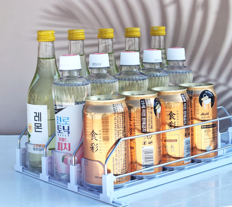 캔맥주디스펜서 냉장고디스펜서 캔음료트레이 41cm 3단 이미지 8