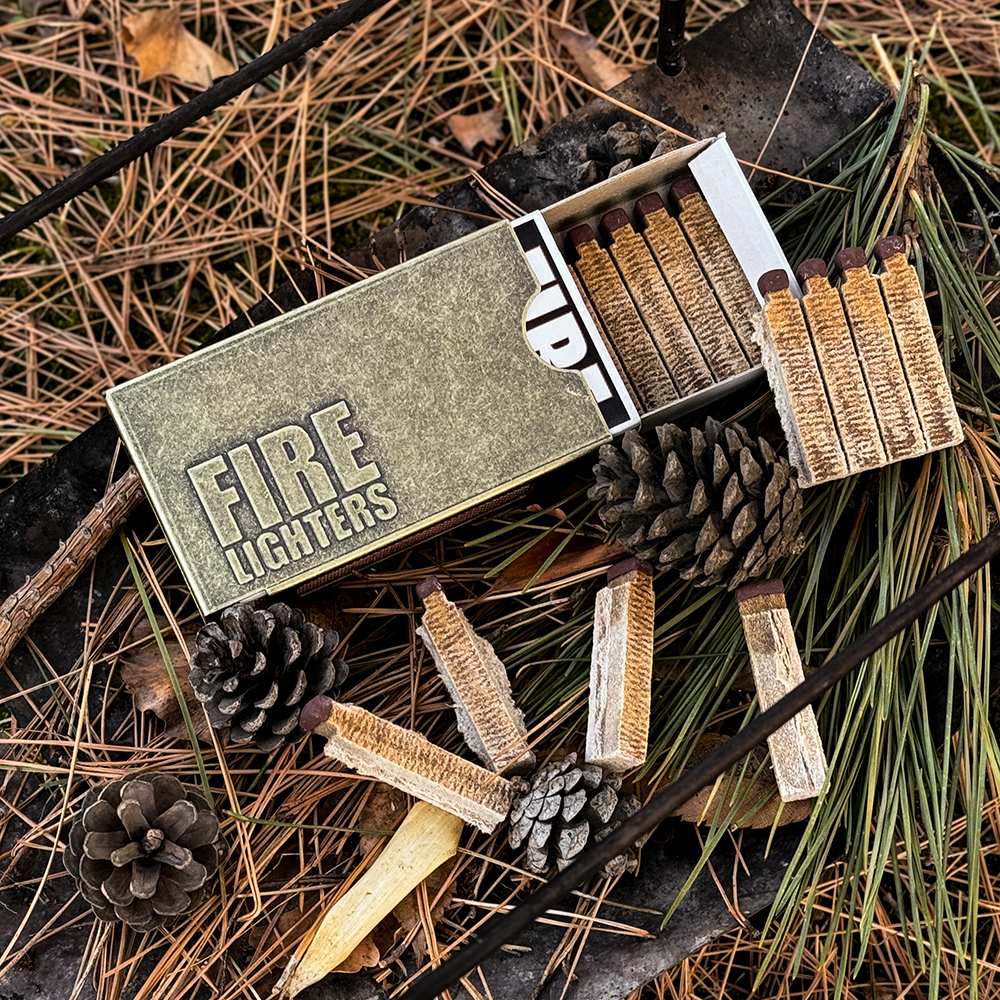 파이어라이터스 착화제 20개입 케이스 세트 캠핑 성냥 불쏘시개 장작 숯 점화제