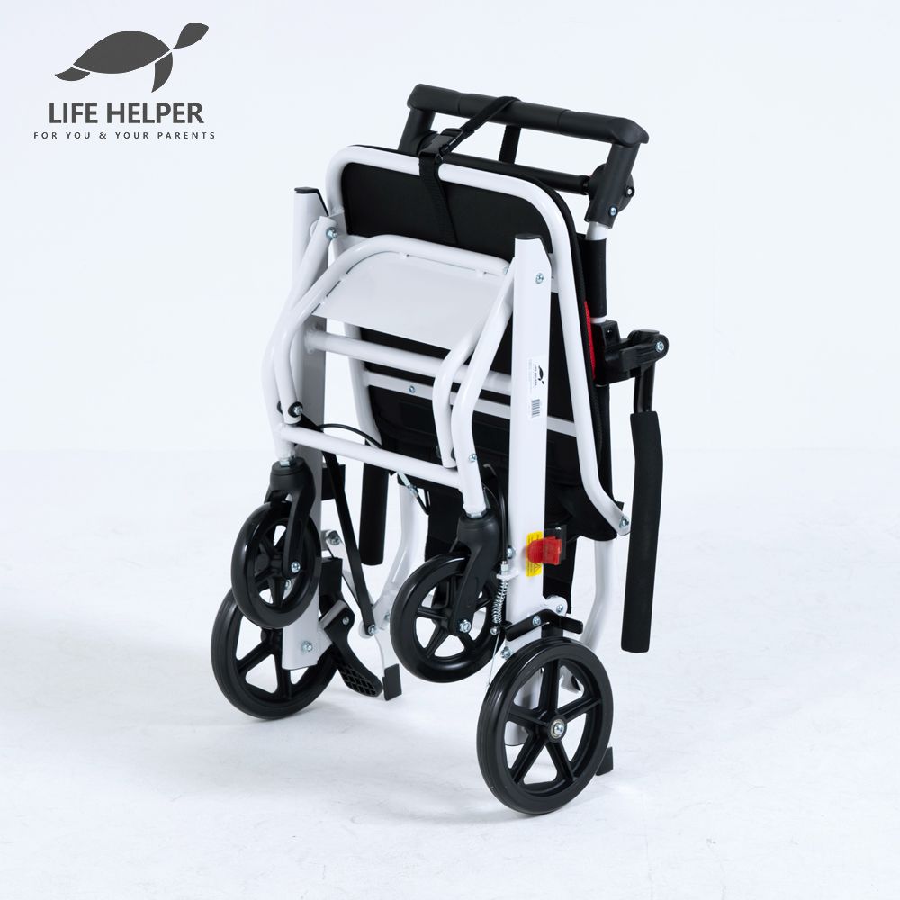 LH-L1 휠체어 여행용 휴대용 접이식 경량 어르신 환자 노인 실내외 전체접힘 수납 기내용 - 상세 이미지 5
