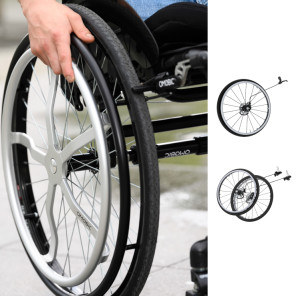 Omobic 휠체어 원-암 한손 드라이브 시스템 부품 교체 교환