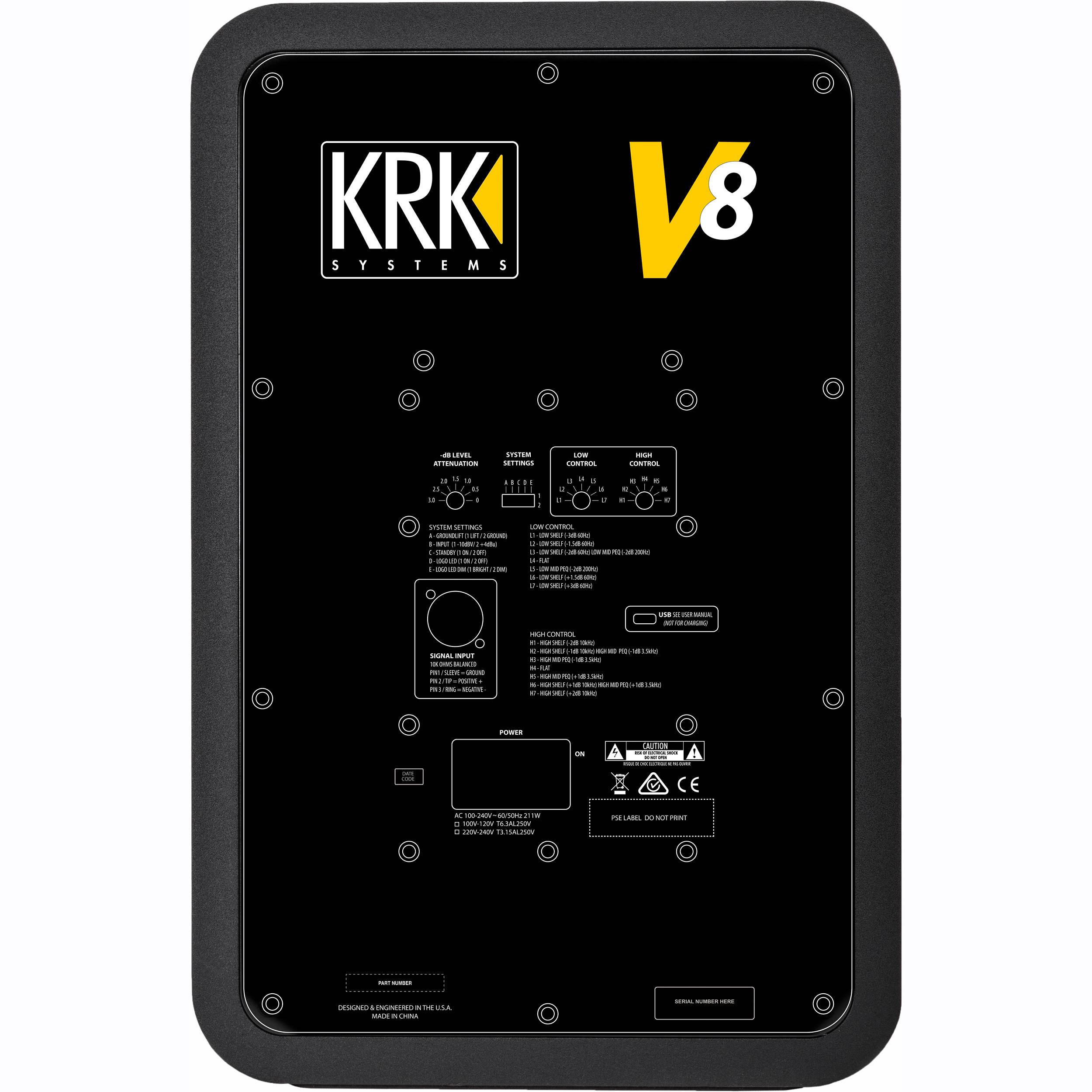 KRK V8S4 모니터 스피커 1통 - 상세 이미지 3
