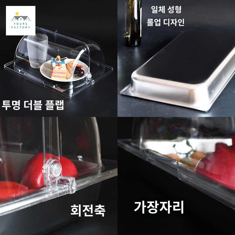 보냉 음식 미니쇼케이스 이동식 냉장 뷔페 초밥 식당용 - 상세 이미지 4