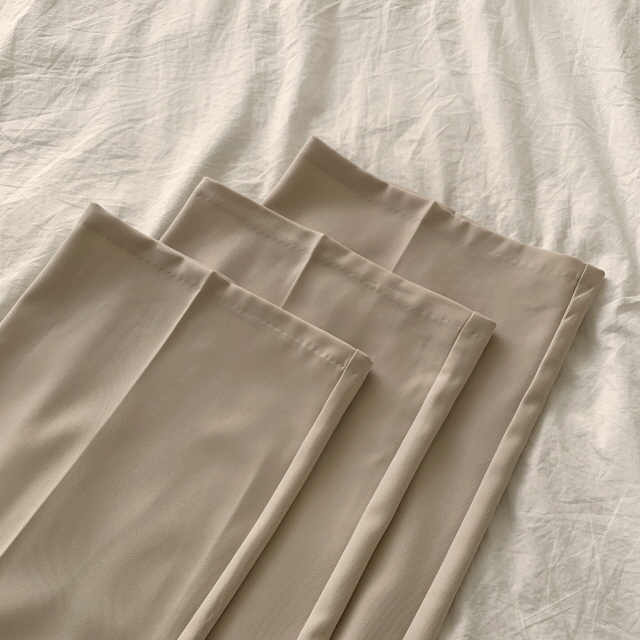 [S~2XL/숏,기본,롱] 리시 원버튼 포인트 유니크 빅와이드 트렌디 투핀턱 슬랙스 상세 이미지 65