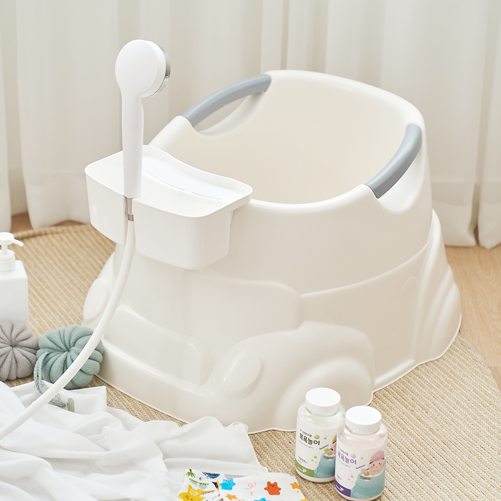 허그붕붕 아기욕조 국내생산 샤워기거치 유아욕조 신생아 목욕