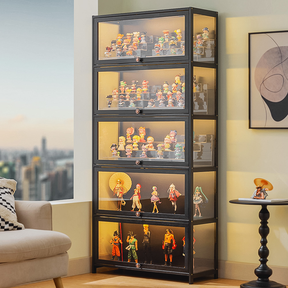 피규어 진열장 장식장 레고 진열대 건담 보관함 전시장 5단