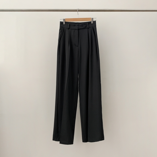 [S~2XL/숏,기본,롱] 리시 원버튼 포인트 유니크 빅와이드 트렌디 투핀턱 슬랙스 상세 이미지 75
