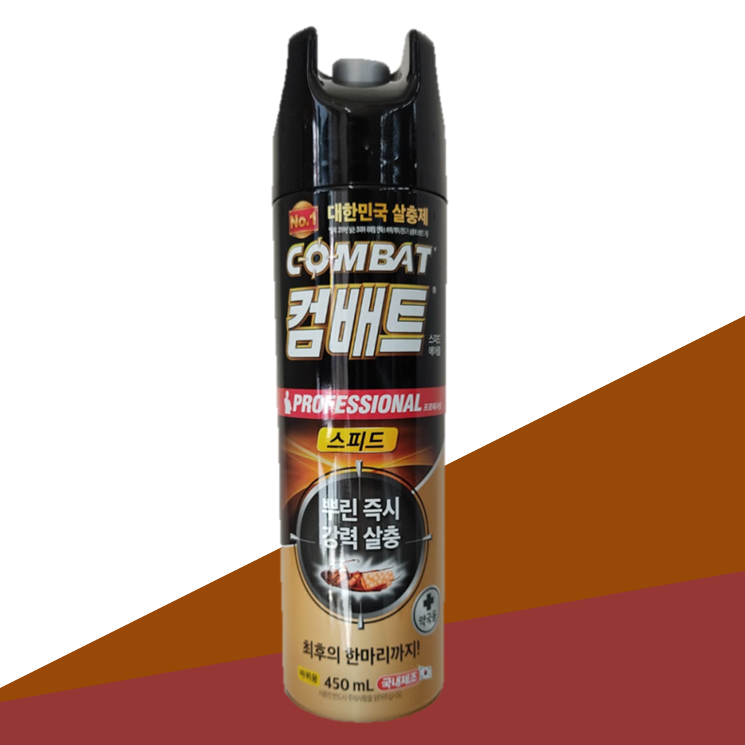 컴배트 바퀴벌레 약 살충제 스피드 에어졸 450ml 바퀴