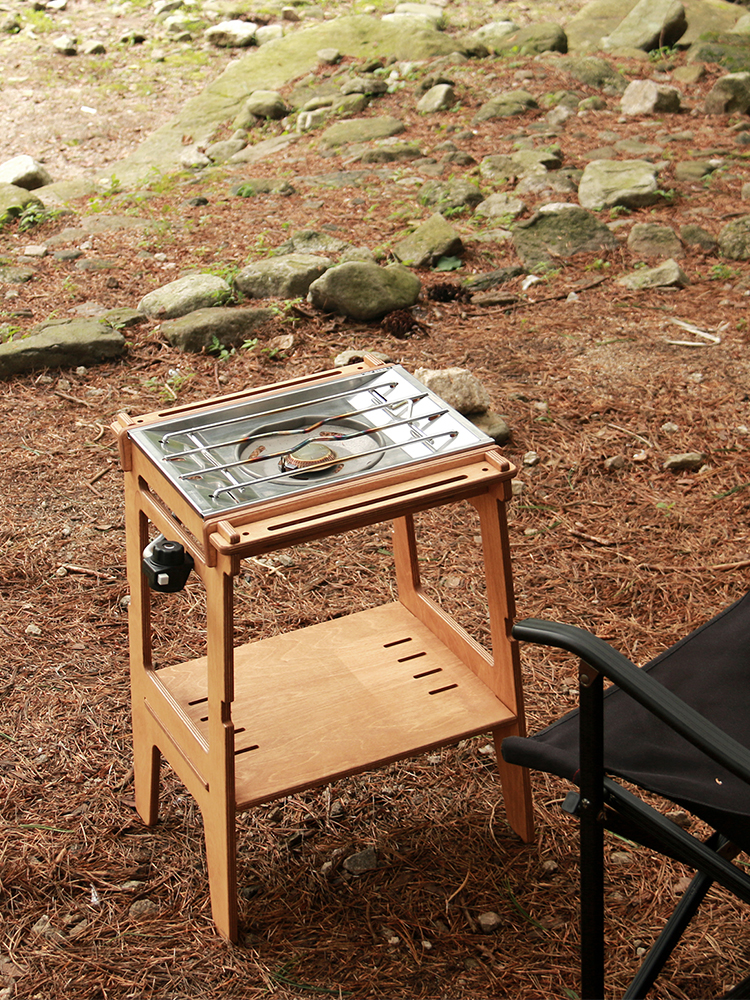 스노우피크 IGT 플랫버너 우드 스탠드 400 LOW