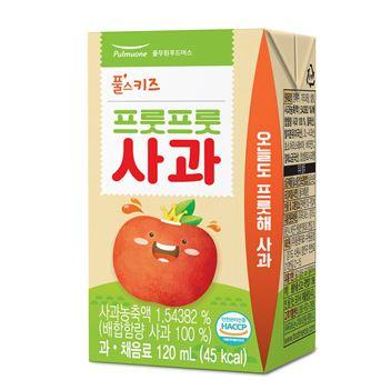 프룻프룻사과 3840ml(120ml x 32개입) 멸균팩 빨대포함 풀스키즈 실온 : 식재온
