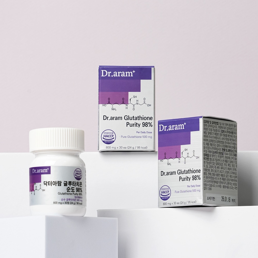 닥터아람 글루타치온 글루타티온 클루타치온 순도 98% 800mg 30정, 5개 - 상세 이미지 2