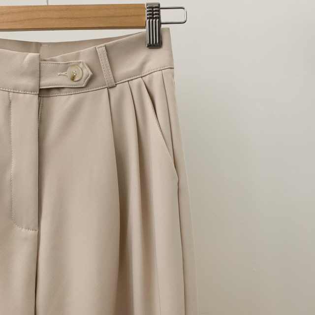 [S~2XL/숏,기본,롱] 리시 원버튼 포인트 유니크 빅와이드 트렌디 투핀턱 슬랙스 상세 이미지 79