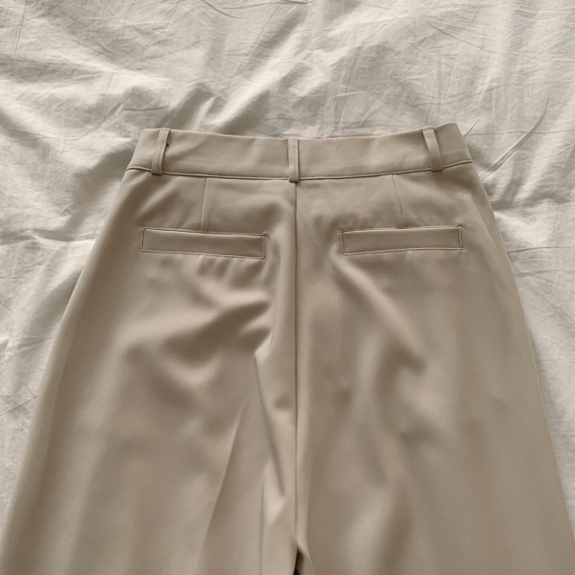[S~2XL/숏,기본,롱] 리시 원버튼 포인트 유니크 빅와이드 트렌디 투핀턱 슬랙스 상세 이미지 62