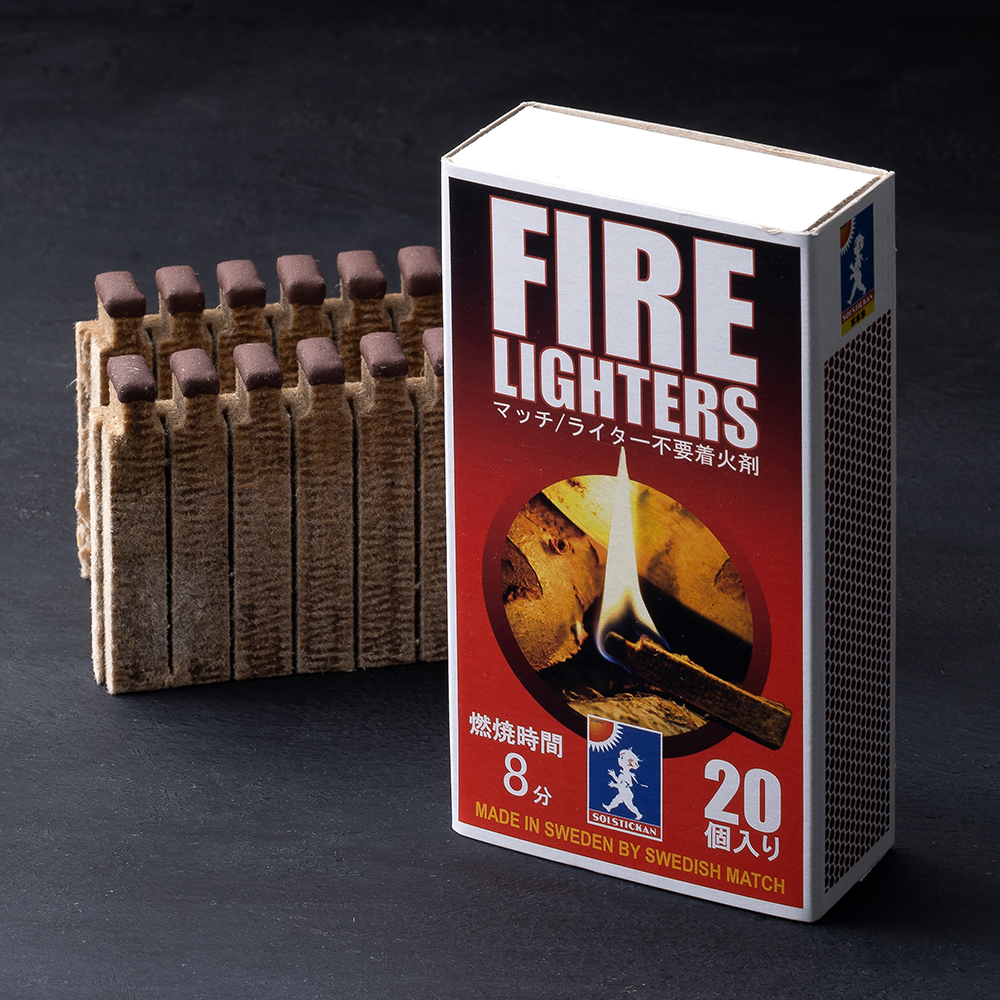 파이어라이터스 착화제 20개입 캠핑 성냥 불쏘시개 장작 숯 점화제
