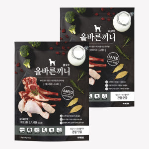 올바른끼니알파 관절강아지사료 2.4kg 스팀드라이공법 소프트밥 양고기보스... 솔직 후기 | 실제 사용자 리뷰 총정리 - 상품 이미지 1