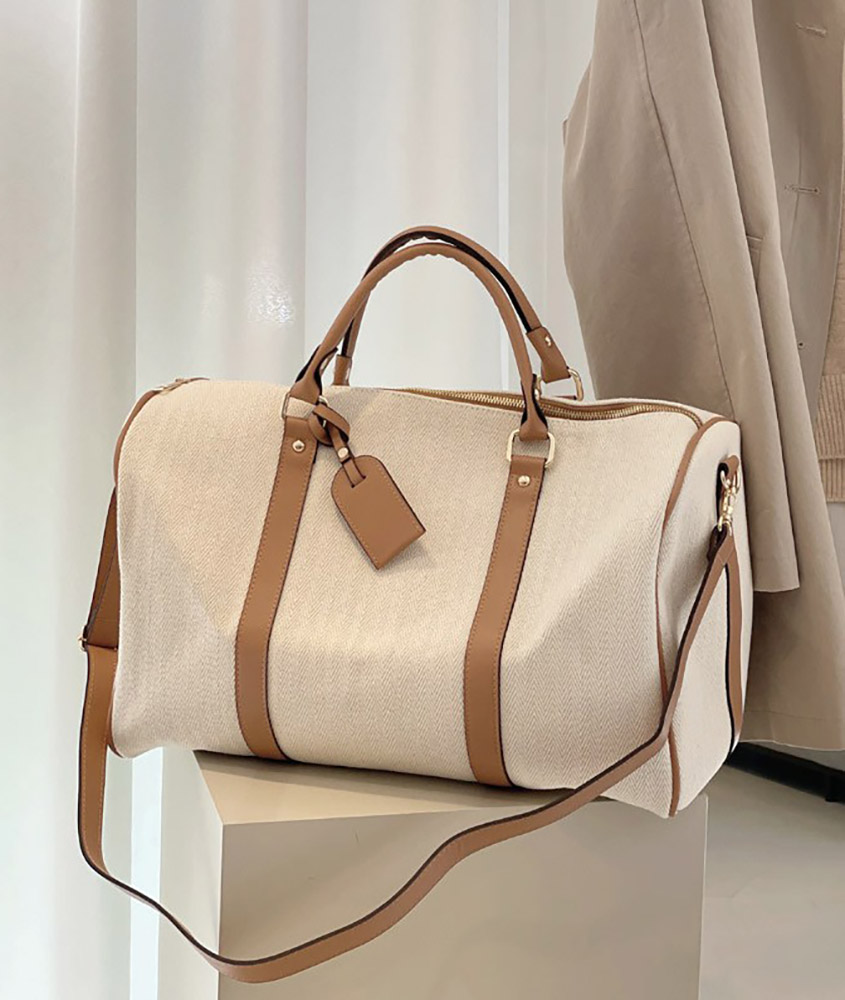 헤링본 콤비 트레블 보스턴백 [2COLOR]