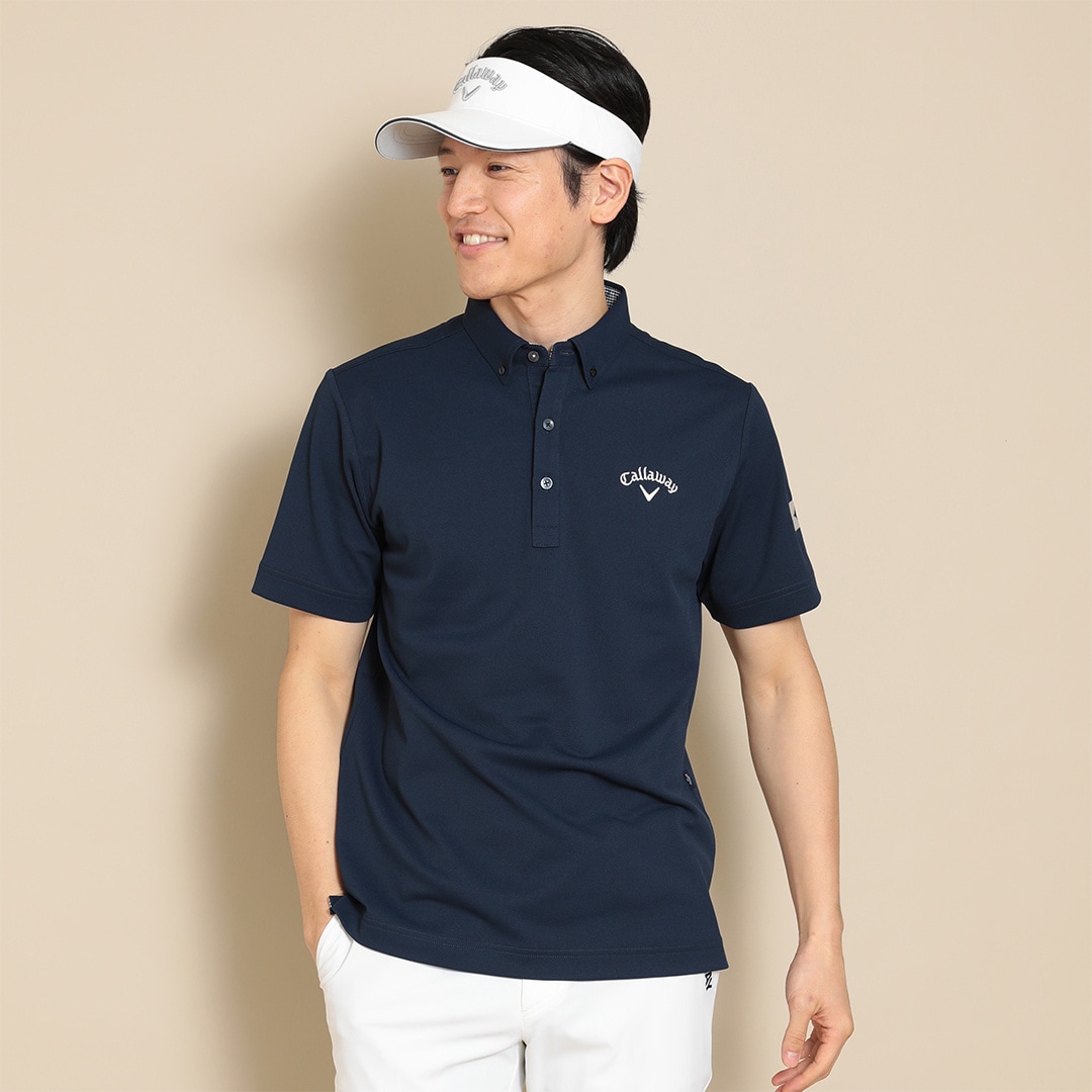 캘러웨이 남성 골프 카라 PK 티셔츠 가와모코 반팔 셔츠 24SS Callaway - 상품 이미지