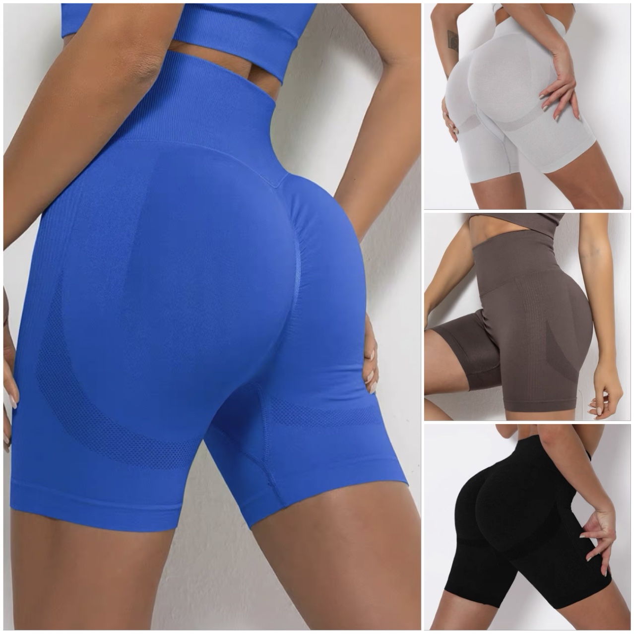 힙업레깅스 셔링레깅스 반바지 3부쇼츠 헬스 하이웨스트 킬힙 제품 이미지
