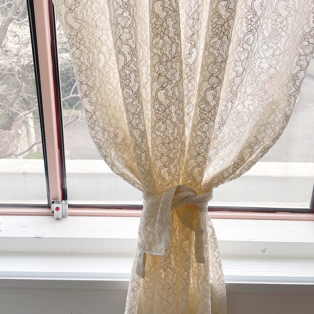 뜨개 레이스 빈티지 레트로 작은방 안방 커튼
