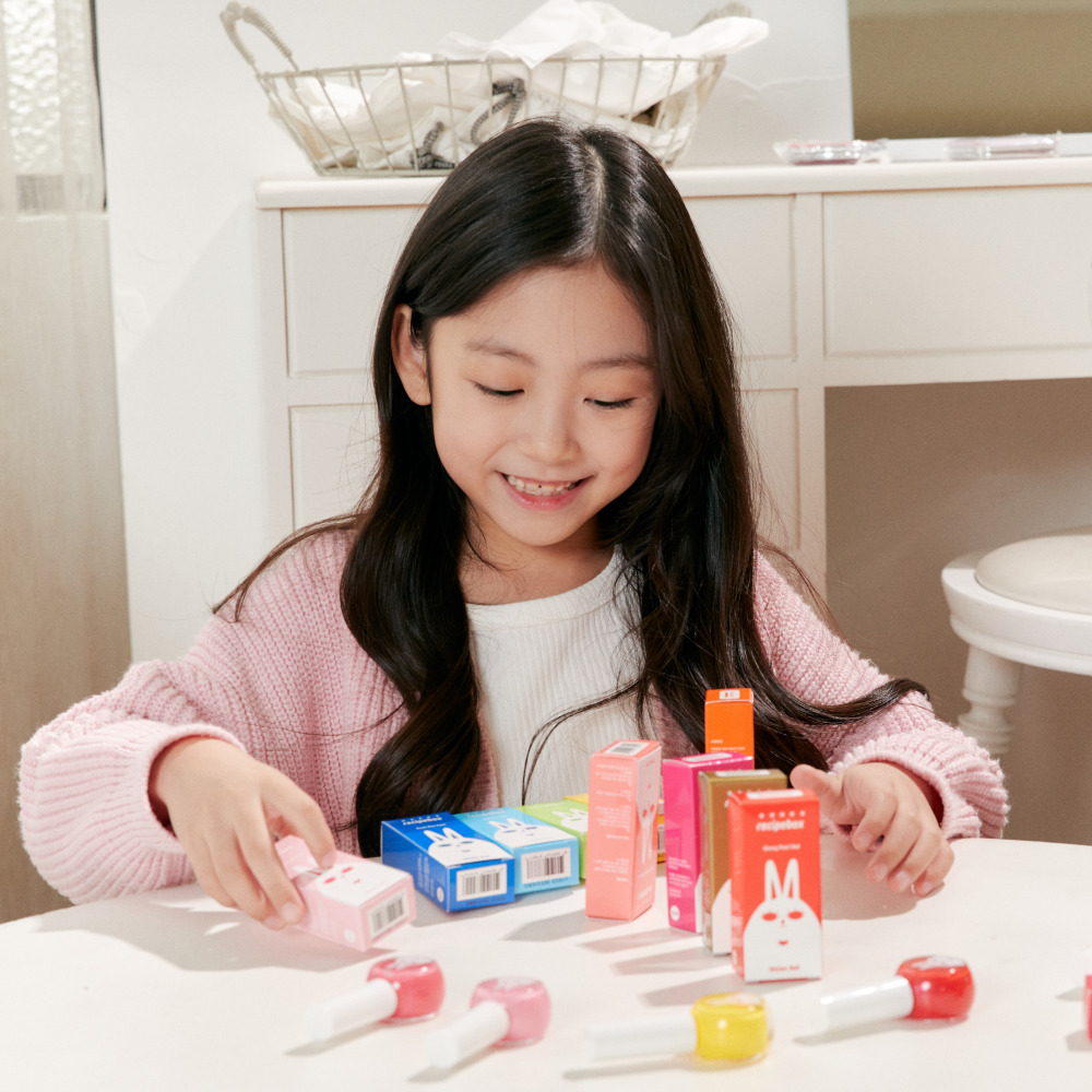 레시피박스 유아 어린이 매니큐어 3종 세트 여아 생일 선물 키즈 네일 아기 메니큐어