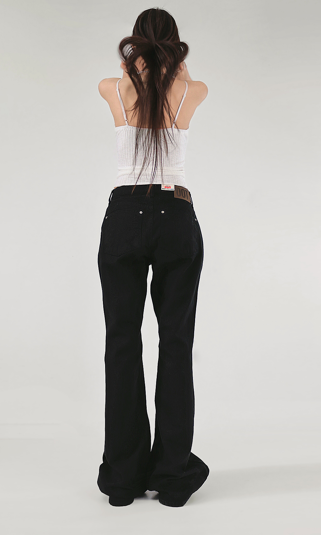 NEW BASIC RIVET COTTON SLIM WIDE SEMI BOOTCUT PANTS 뉴 베이직 리벳 코튼 슬림와이드 세미 부츠컷팬츠  (2 COLORS) 상세 이미지 14