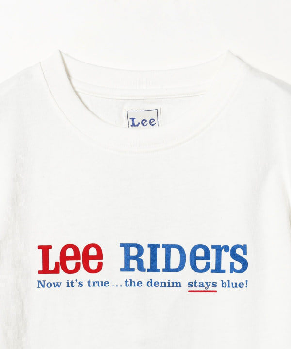 Lee 리 RIDers 로고 하프 슬리브 여자 티 셔츠 화이트 24SS - 상세 이미지 2