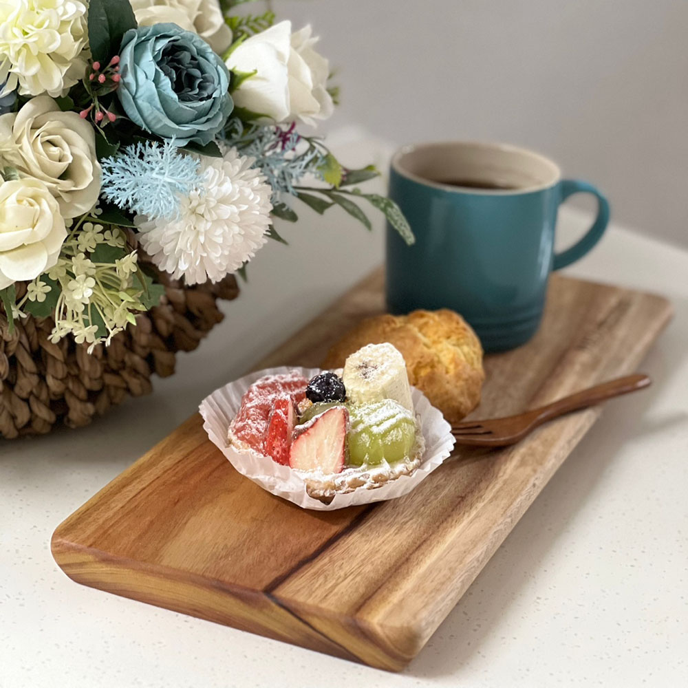 파블로 나무도마 원목 대형 플레이팅 46x28cm, 캄포 이미지 8