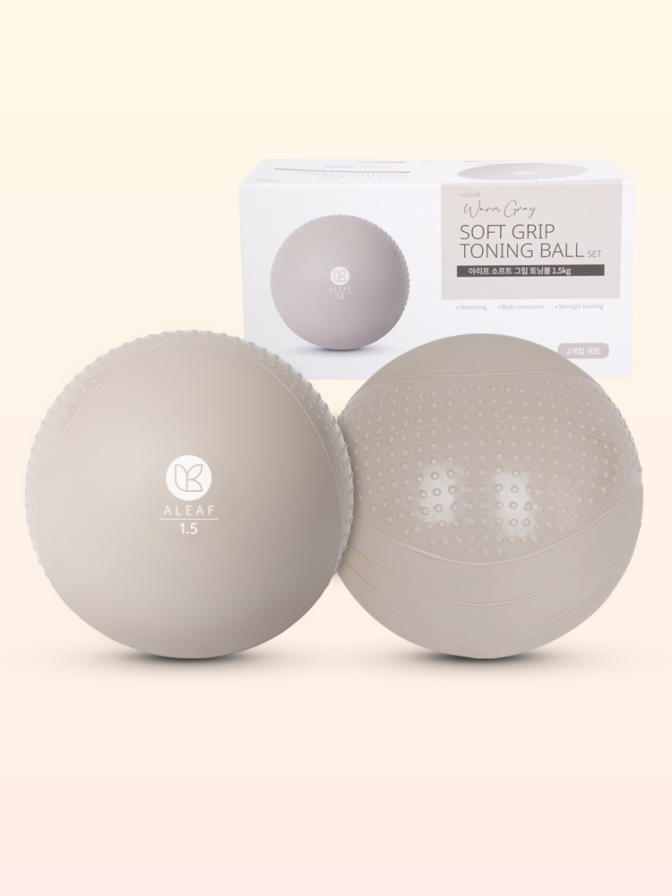 아리프 소프트 그립 토닝볼 1.5kg 2개입 메디슨볼 - 상품 이미지
