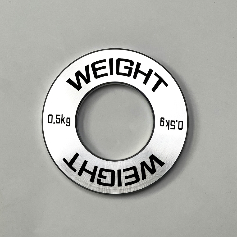 위씨 WeC 헬스 초정밀 경량 원판 저중량 중량 바벨 초경량 크롬 이니셜  0.25kg~1.25kg - 상세 이미지 3