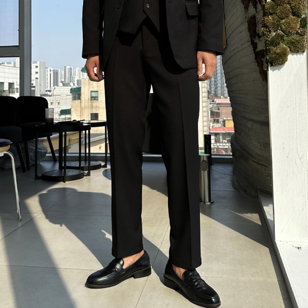 남자 피머 봄 가을 사계절 스판 정장 슬랙스 바지 7컬러 - 상세 이미지 4