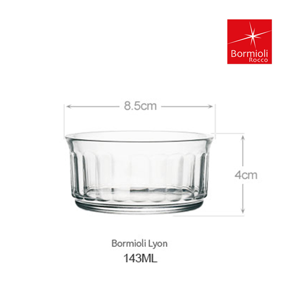 보르미올리 강화 유리 디저트볼 8.5cm 4p세트 요거트 시리얼 볼 143ml - 상세 이미지 2