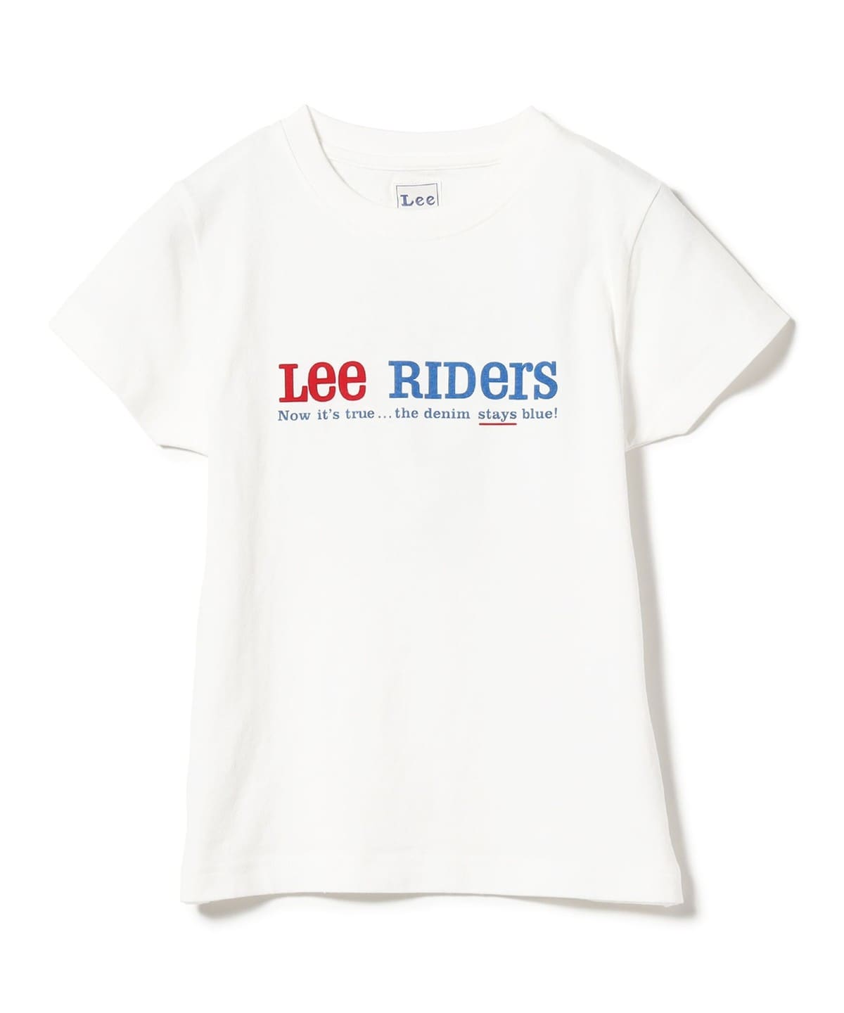 Lee 리 RIDers 로고 하프 슬리브 여자 티 셔츠 화이트 24SS - 상품 이미지