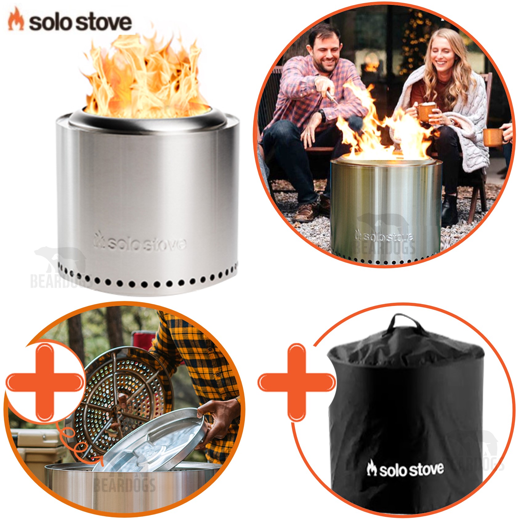 솔로스토브 레인저+스탠드+가방 꾸버스 재받침 애쉬팬 화로대 화로 불멍