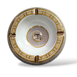 H Pattern 럭셔리 4시가 레스트 Ceramic 시가 Ashtray