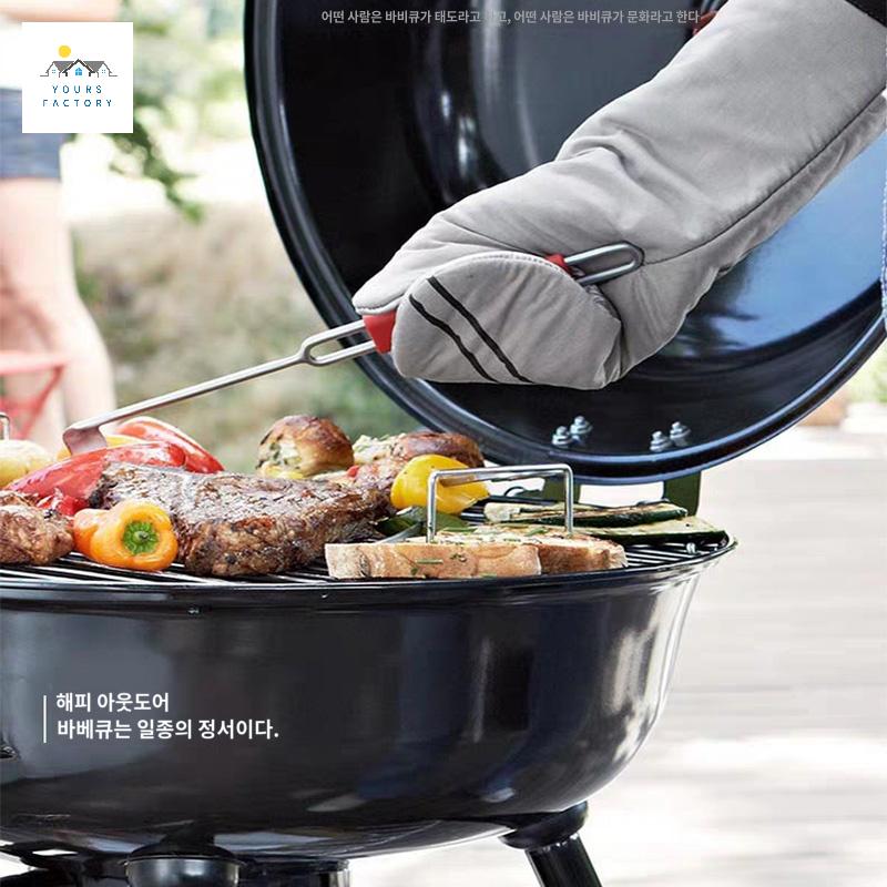 화로대 큐 고기굽는통 뚜껑있는 고기판 그릴 숯불 - 상세 이미지 2