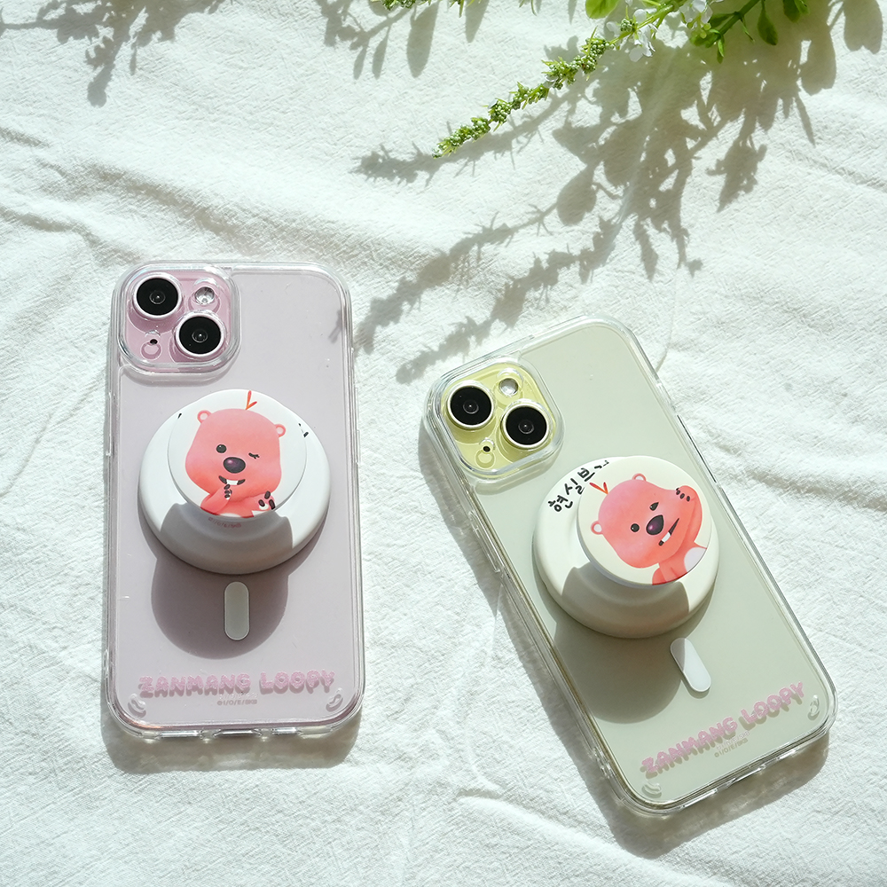 아이폰16 잔망루피 케이스 맥세이프 젤하드 와하하루피 - 상세 이미지 3