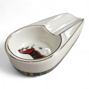 1인용 타원형 시가 레스트 Oval 시가 Ashtray 화이트