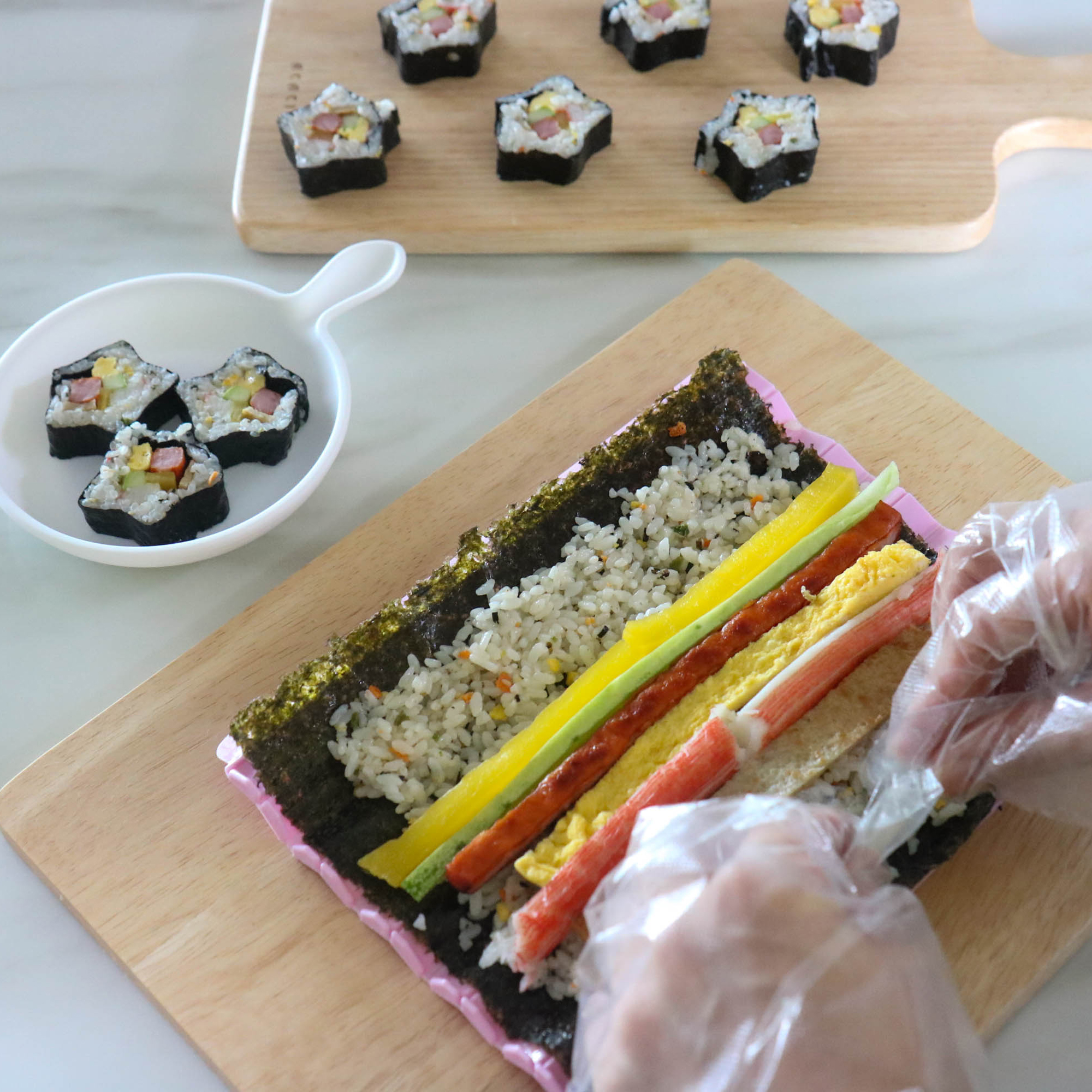 [1+1] 필굿리빙 김발 김밥발 별모양 김밥말이 - 상세 이미지 4