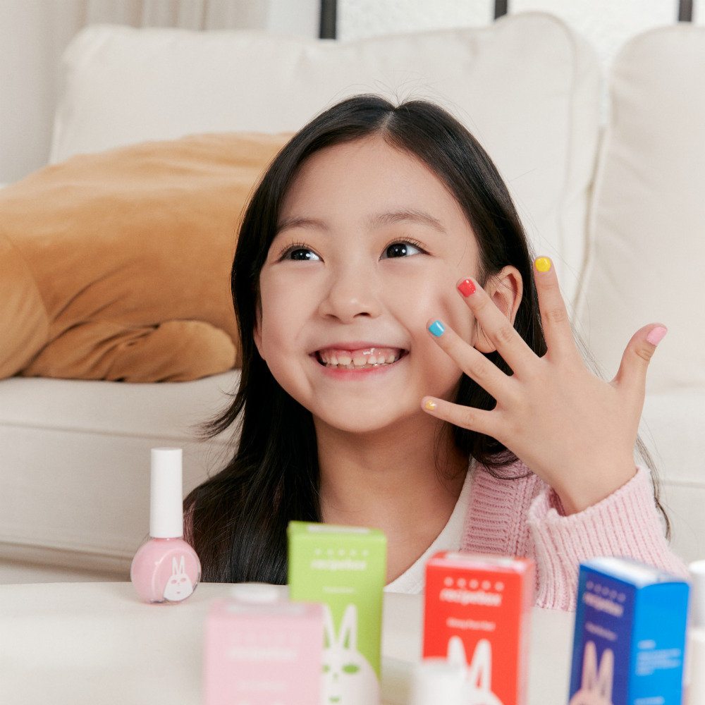 레시피박스 유아 어린이 매니큐어 3종 세트 여아 생일 선물 키즈 네일 아기 메니큐어