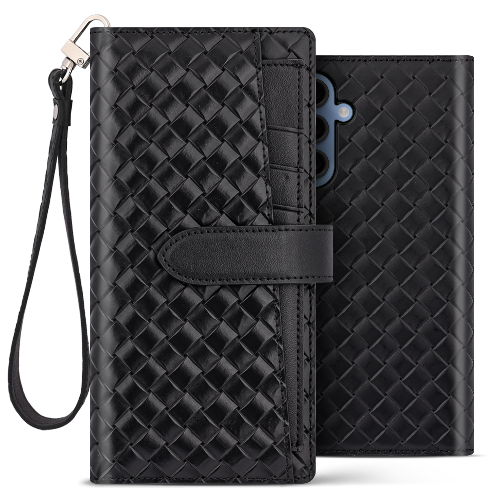 벨라벨루치 갤럭시 버디3 A15 비첸티노 카드포켓 지갑형 다이어리 핸드폰 케이스 마호가니 레드 - 상세 이미지 2