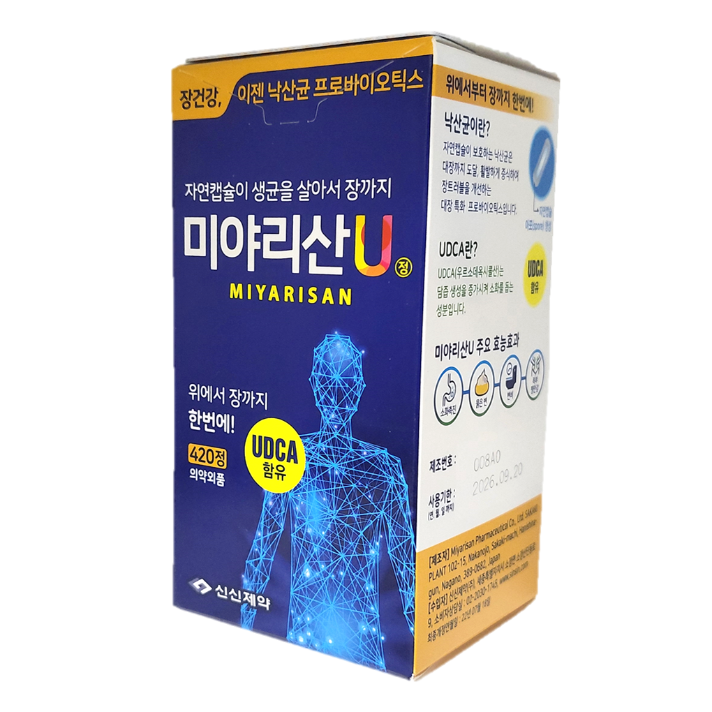 신신제약 미야리산U 낙산균 프로바이오틱스 420정 대용량 - 상품 이미지