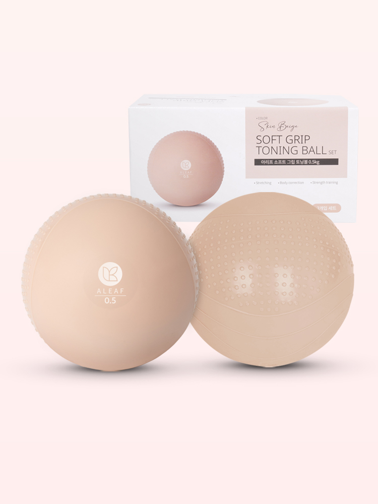 아리프 소프트 그립 토닝볼 0.5kg 2개입 웨이트볼
