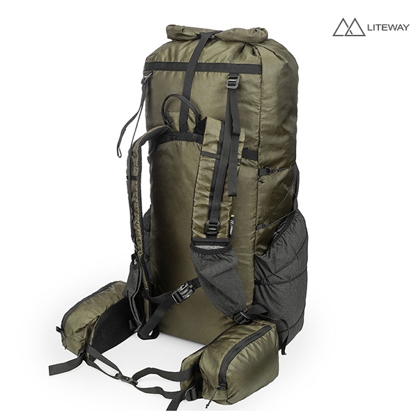 라이트웨이 뉴 엘리멘텀 50L X-PAC 배낭 백패킹 중 대형 경량 가방 - 상세 이미지 4