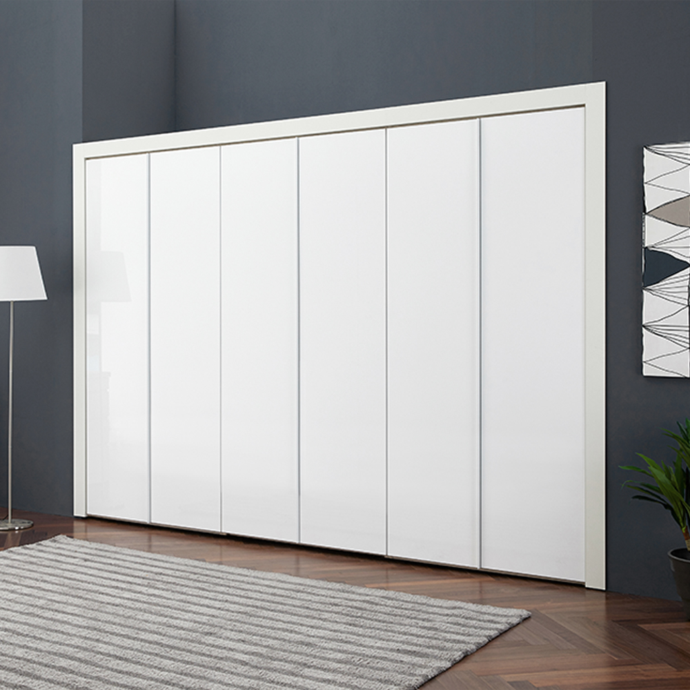 E0등급 3050mm 10자장롱 시크 화이트 - 상품 이미지